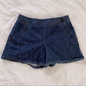 Ann Taylor Side Button Sailor Style Shorts